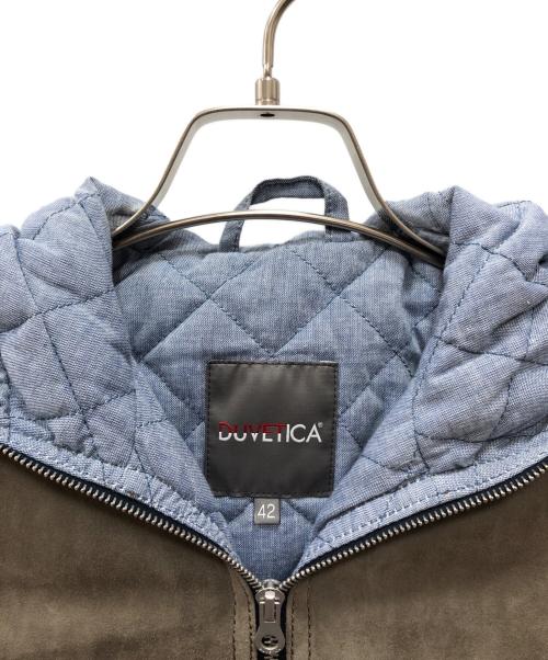 DUVETICA（デュベティカ）DUVETICA (デュベティカ) ラムレザースウェードダウンパーカ グレー サイズ:42の古着・服飾アイテム
