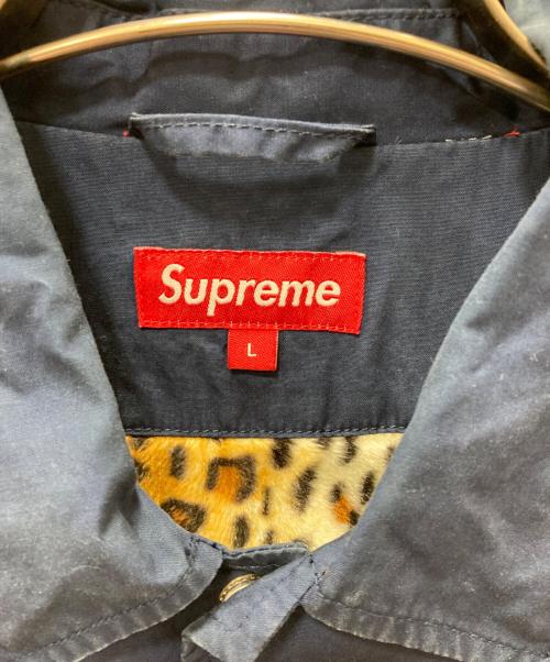 SUPREME（シュプリーム）Supreme (シュプリーム) Leopard Lined Coaches Jacket ネイビー サイズ:Lの古着・服飾アイテム
