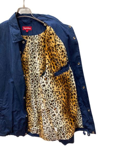 SUPREME（シュプリーム）Supreme (シュプリーム) Leopard Lined Coaches Jacket ネイビー サイズ:Lの古着・服飾アイテム