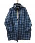 maison kitsune（メゾンキツネ）の古着「チェックポンチョ」｜ブルー
