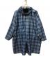 maison kitsune (メゾンキツネ) K-WAY (ケイウェイ) チェックポンチョ ブルー サイズ:L：13000円