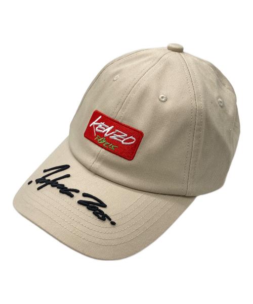 KENZO（ケンゾー）KENZO (ケンゾー) Futura 2000 (フューチュラ2000) エンブロイド コットン キャップ ベージュ サイズ:下記参照 未使用品の古着・服飾アイテム
