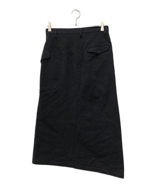Y's（ワイズ）Y's (ワイズ) カーゴポケットスカート ブラック サイズ:1の古着・服飾アイテム