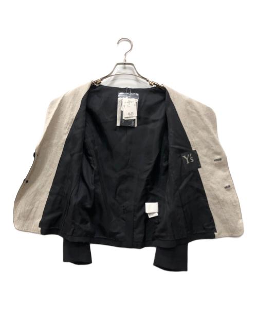 Y's（ワイズ）Y's (ワイズ) GABARDINE 2BUTTONS JACKET ブラック サイズ:01 未使用品の古着・服飾アイテム