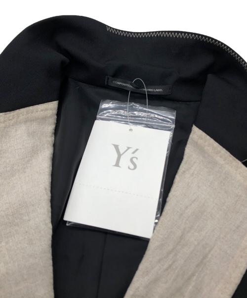 Y's（ワイズ）Y's (ワイズ) GABARDINE 2BUTTONS JACKET ブラック サイズ:01 未使用品の古着・服飾アイテム