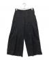 Y's（ワイズ）の古着「COTTON TWILL RANDOM TUCK PANTS」｜ブラック