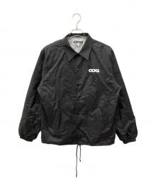 CDG（シーディージー）の古着「バッグロゴコーチジャケット」｜ブラック