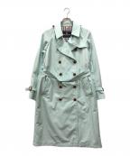 Aquascutumアクアスキュータム）の古着「SORELAタフタ トレンチレインコート」｜グリーン