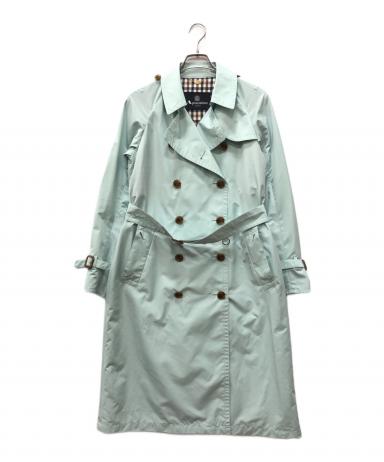 【Aquascutum美品】SORELAタフタ ステンカラーコート／レインコート SORELAタフタ トレンチレインコート