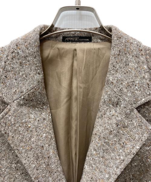 417 by EDIFICE（417 バイ エディフィス）417 by EDIFICE (417 バイ エディフィス) MOONLIGHT CLOTHING British Pattern ジャケット ベージュ サイズ:40の古着・服飾アイテム