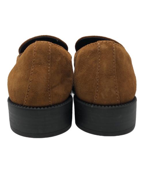 PRADA（プラダ）PRADA (プラダ) トライアングルロゴスエードローファー ブラウン サイズ:38の古着・服飾アイテム