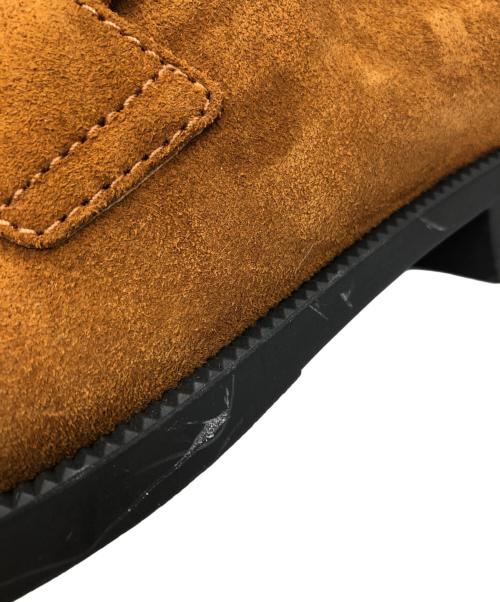 PRADA（プラダ）PRADA (プラダ) トライアングルロゴスエードローファー ブラウン サイズ:38の古着・服飾アイテム