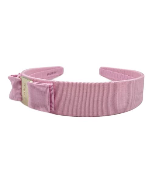 Salvatore Ferragamo（サルヴァトーレ フェラガモ）Salvatore Ferragamo (サルヴァトーレ フェラガモ) ヴァラ リボン カチューシャ ピンク サイズ:下記参照の古着・服飾アイテム