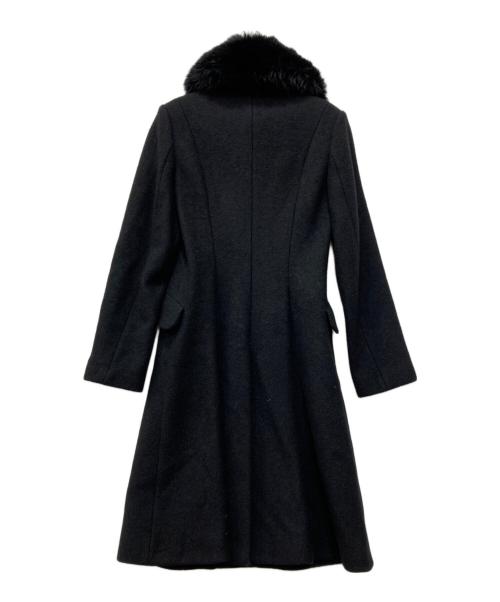 Vivienne Westwood RED LABEL（ヴィヴィアンウエストウッドレッドレーベル）Vivienne Westwood RED LABEL (ヴィヴィアンウエストウッドレッドレーベル) ファー付きコート ブラック サイズ:2の古着・服飾アイテム
