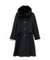 Vivienne Westwood RED LABEL（ヴィヴィアンウエストウッドレッドレーベル）の古着「ファー付きコート」｜ブラック