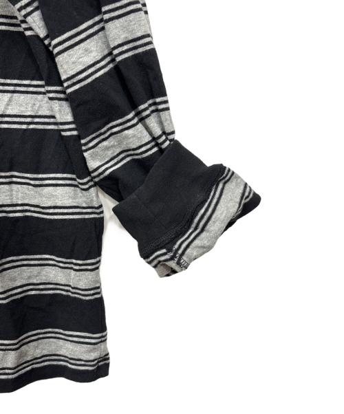 SUPREME（シュプリーム）Supreme (シュプリーム) Stripe Pocket L/S Top Black グレー サイズ:ＸＬの古着・服飾アイテム