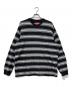 Supreme（シュプリーム）の古着「Stripe Pocket L/S Top Black」｜グレー