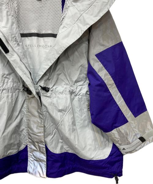 adidas（アディダス）adidas (アディダス) STELLA McCARTNEY (ステラマッカートニー) Purple Stella Mccartney Gym Jacket シルバー×パープル サイズ:Lの古着・服飾アイテム