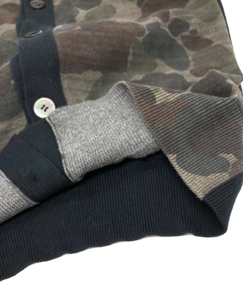 COMME des GARCONS HOMME（コムデギャルソン オム）COMME des GARCONS HOMME (コムデギャルソン オム) カモ柄カーディガン ブラック サイズ:Ｍの古着・服飾アイテム