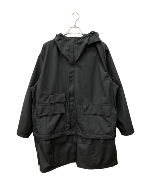 nanamica（ナナミカ）nanamica (ナナミカ) PERTEX SHIELD 2Way Travel Coat ブラック サイズ:Ｌの古着・服飾アイテム