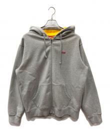 SUPREME（シュプリーム）の古着「small box zip up hoodie」｜グレー
