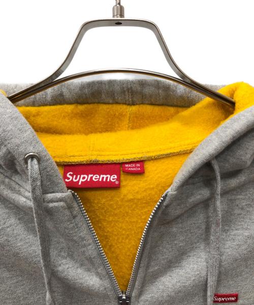 SUPREME（シュプリーム）Supreme (シュプリーム) small box zip up hoodie グレー サイズ:Lの古着・服飾アイテム