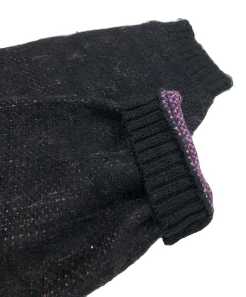 PENNEYS（ペニーズ）penneys (ペニーズ) アクリルカーディガン ブラック サイズ:Mの古着・服飾アイテム