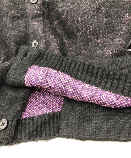 PENNEYS（ペニーズ）penneys (ペニーズ) アクリルカーディガン ブラック サイズ:Mの古着・服飾アイテム