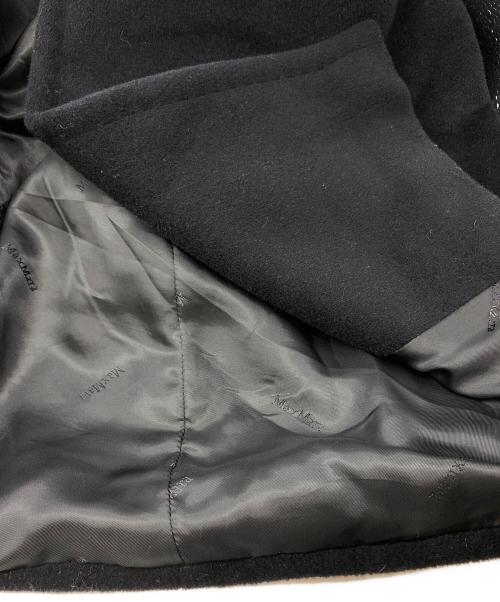 MaxMara（マックスマーラ）MaxMara (マックスマーラ) アンゴラ混トッパーコート ブラック サイズ:40の古着・服飾アイテム