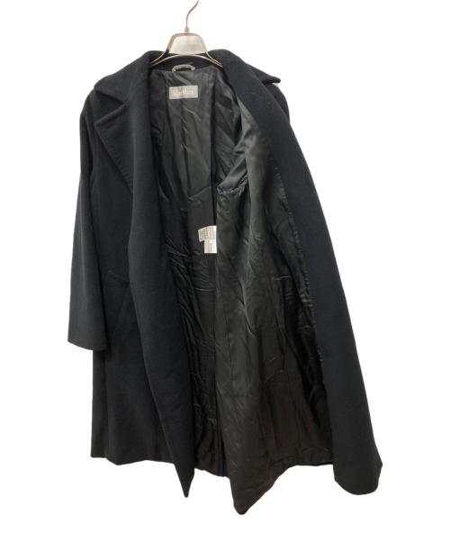 MaxMara（マックスマーラ）MaxMara (マックスマーラ) アンゴラ混トッパーコート ブラック サイズ:40の古着・服飾アイテム