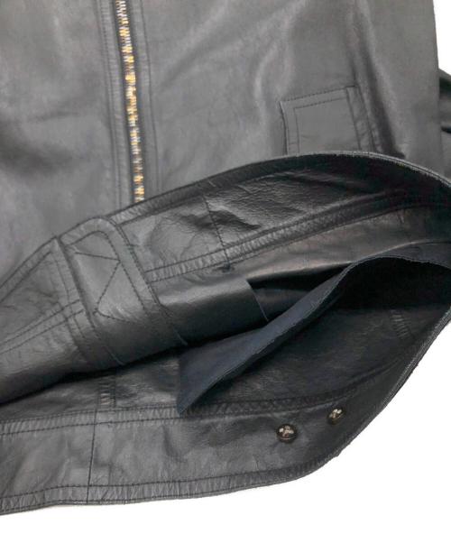 NEIL BARRETT（ニールバレット）NEIL BARRETT (ニールバレット) レザージップジャケット ブラック サイズ:Sの古着・服飾アイテム