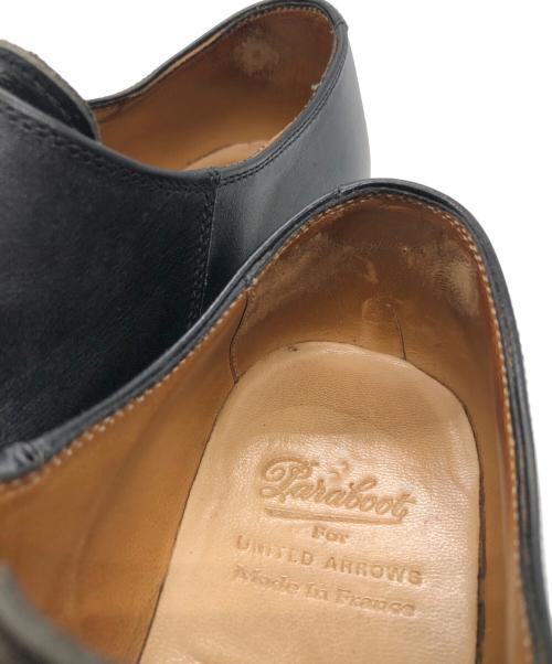 PARABOOT（パラブーツ）PARABOOT (パラブーツ) UNITED ARROWS (ユナイテッドアローズ) 別注VIENNE VELCRO ブラック サイズ:6 1/2の古着・服飾アイテム