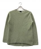 ATONエイトン）の古着「FUR CASHMERE CREWNECK PULLOVER」｜グリーン