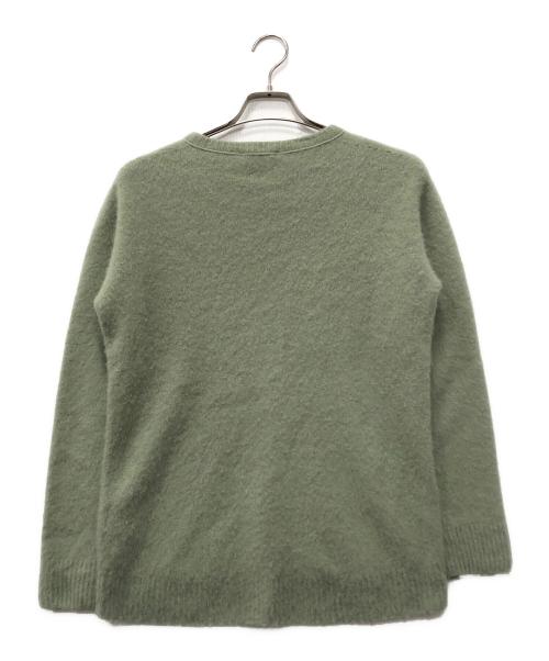 ATON（エイトン）ATON (エイトン) FUR CASHMERE CREWNECK PULLOVER グリーン サイズ:2の古着・服飾アイテム