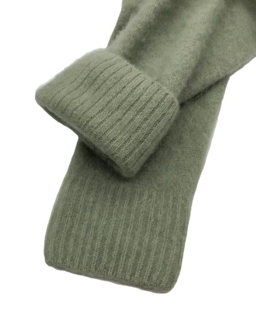 ATON（エイトン）ATON (エイトン) FUR CASHMERE CREWNECK PULLOVER グリーン サイズ:2の古着・服飾アイテム