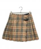 Burberry'sバーバリーズ）の古着「ノバチェックラップスカート」｜ベージュ