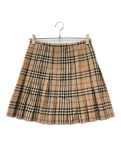 Burberry's（バーバリーズ）Burberry's (バーバリーズ) ノバチェックラップスカート ベージュ サイズ:38の古着・服飾アイテム