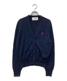 AMI Alexandre Mattiussi（アミアレクサンドルマテュッシ）の古着「ハートロゴニットカーディガン」｜ネイビー