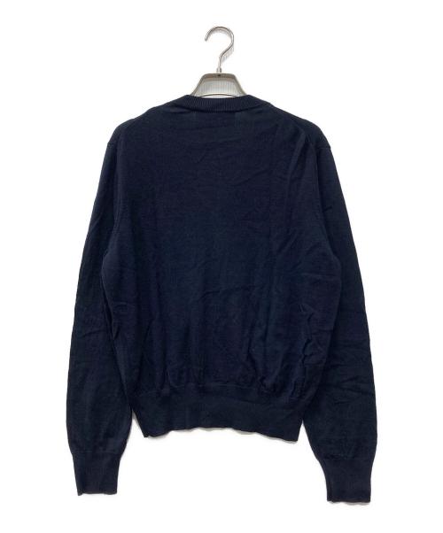 AMI Alexandre Mattiussi（アミアレクサンドルマテュッシ）AMI Alexandre Mattiussi (アミアレクサンドルマテュッシ) ハートロゴニットカーディガン ネイビー サイズ:Mの古着・服飾アイテム