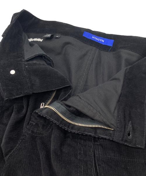 HYACYN（ハイアシン）HYACYN (ハイアシン) PANTS SEVAR ROF CORDUROY ブラック サイズ:Ｍの古着・服飾アイテム