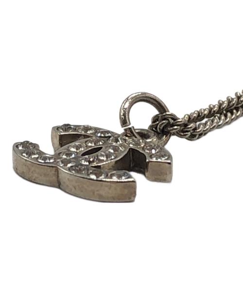 CHANEL（シャネル）CHANEL (シャネル) ココマークラインストーンネックレス シルバー サイズ:下記参照の古着・服飾アイテム