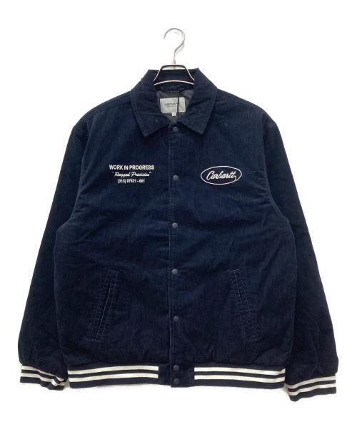 Carhartt WIP（カーハート ワークインプログレス）CARHARTT WIP (カーハート ワークインプログレス) RUGGED LETTERMAN JACKET ネイビー サイズ:Lの古着・服飾アイテム