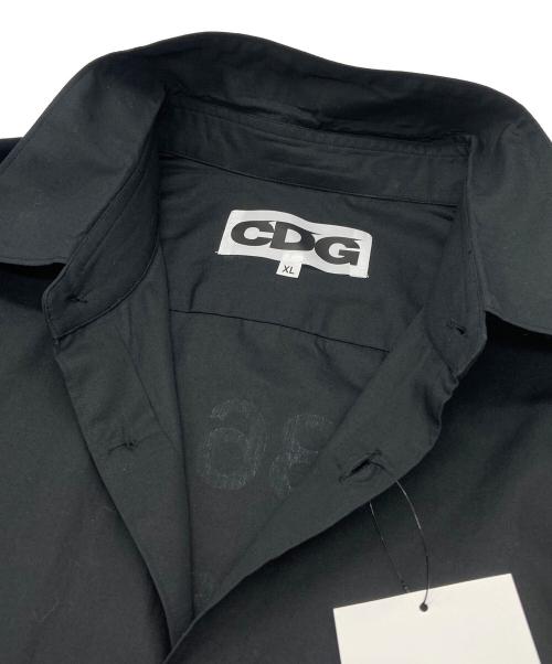 CDG（シーディージー）CDG (シーディージー) 長袖バックプリントシャツ ブラック サイズ:XLの古着・服飾アイテム