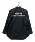 CDG (シーディージー) 長袖バックプリントシャツ ブラック サイズ:XL：14000円