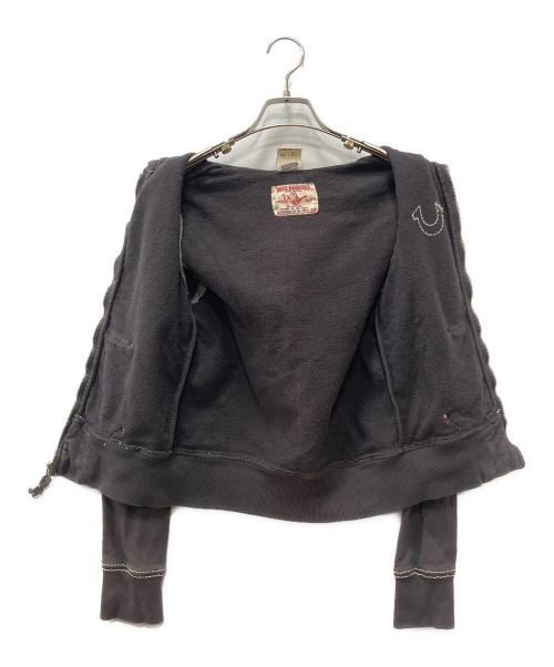 TRUE RELIGION（トゥルー レリジョン）TRUE RELIGION (トゥルー レリジョン) ジップパーカー ブラウン サイズ:Sの古着・服飾アイテム