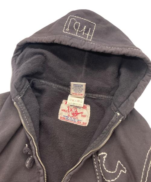 TRUE RELIGION（トゥルー レリジョン）TRUE RELIGION (トゥルー レリジョン) ジップパーカー ブラウン サイズ:Sの古着・服飾アイテム