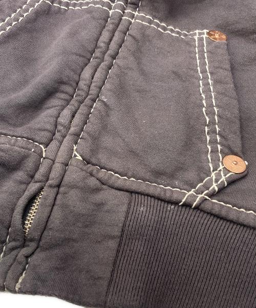 TRUE RELIGION（トゥルー レリジョン）TRUE RELIGION (トゥルー レリジョン) ジップパーカー ブラウン サイズ:Sの古着・服飾アイテム