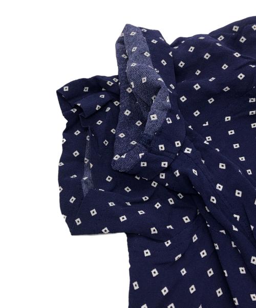 COMME des GARCONS COMME des GARCONS（コムデギャルソン コムデギャルソン）COMME des GARCONS COMME des GARCONS (コムデギャルソン コムデギャルソン) 総柄レーヨンS/Sシャツ ネイビー サイズ:Mの古着・服飾アイテム