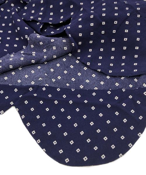 COMME des GARCONS COMME des GARCONS（コムデギャルソン コムデギャルソン）COMME des GARCONS COMME des GARCONS (コムデギャルソン コムデギャルソン) 総柄レーヨンS/Sシャツ ネイビー サイズ:Mの古着・服飾アイテム