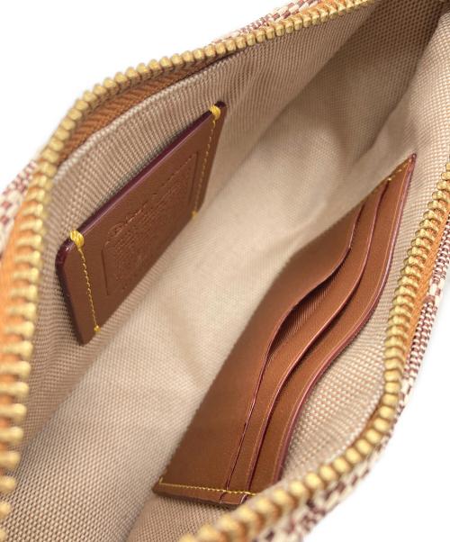 COACH（コーチ）COACH (コーチ) スウィンガー20・シグネチャーテキスタイルジャカード・パッチ ブラウン サイズ:下記参照の古着・服飾アイテム